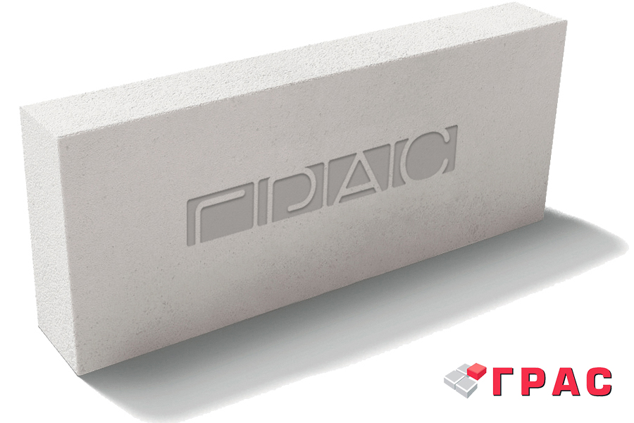 Газобетонный блок перегор. ДСК ГРАС D500 600х75х250 B3.5