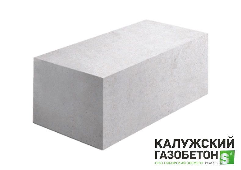 Газобетонный блок стеновой Калужский D500 625х250х200 B3.5